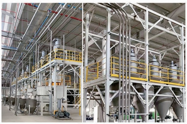 Automatic metering mixing system